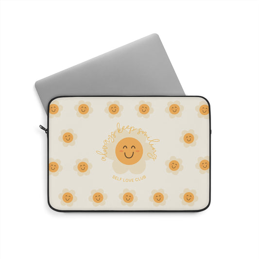 Always Keep Smiling Laptop and Tablet Sleeve