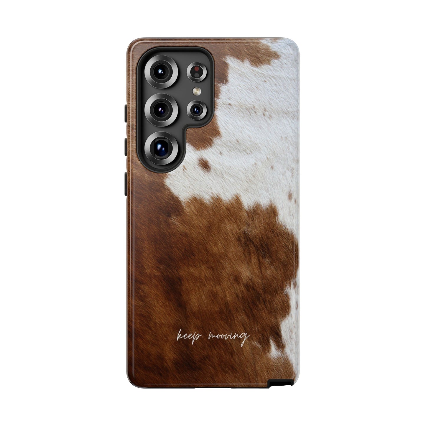 Keep Mooving Cow Print Protective Phone Case