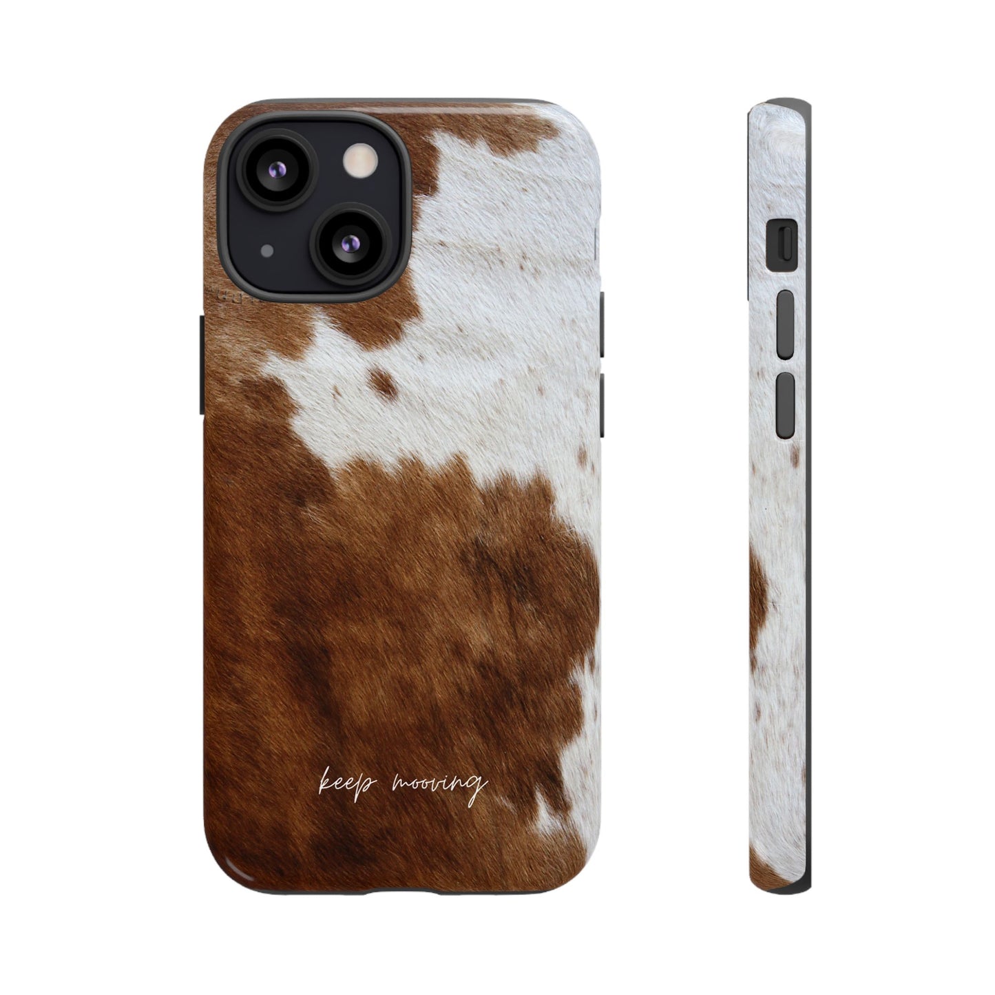 Keep Mooving Cow Print Protective Phone Case