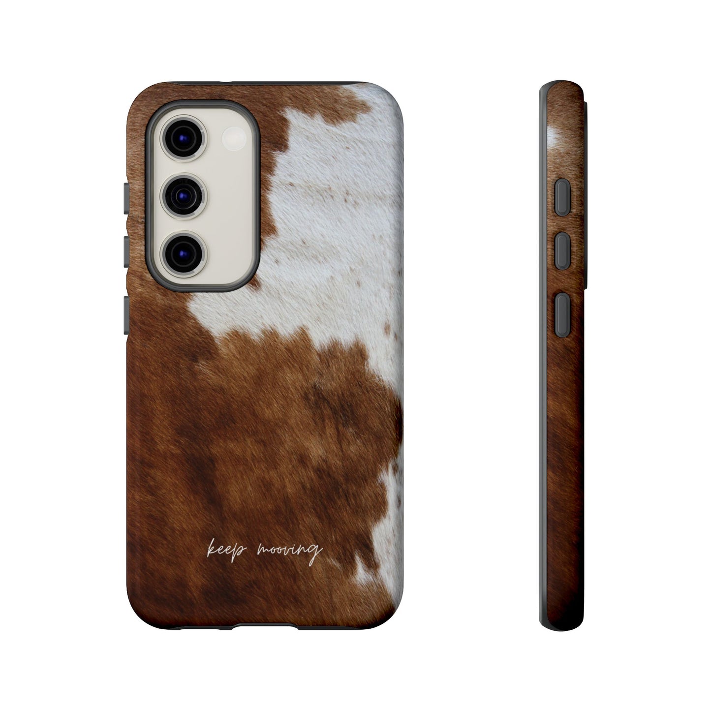 Keep Mooving Cow Print Protective Phone Case