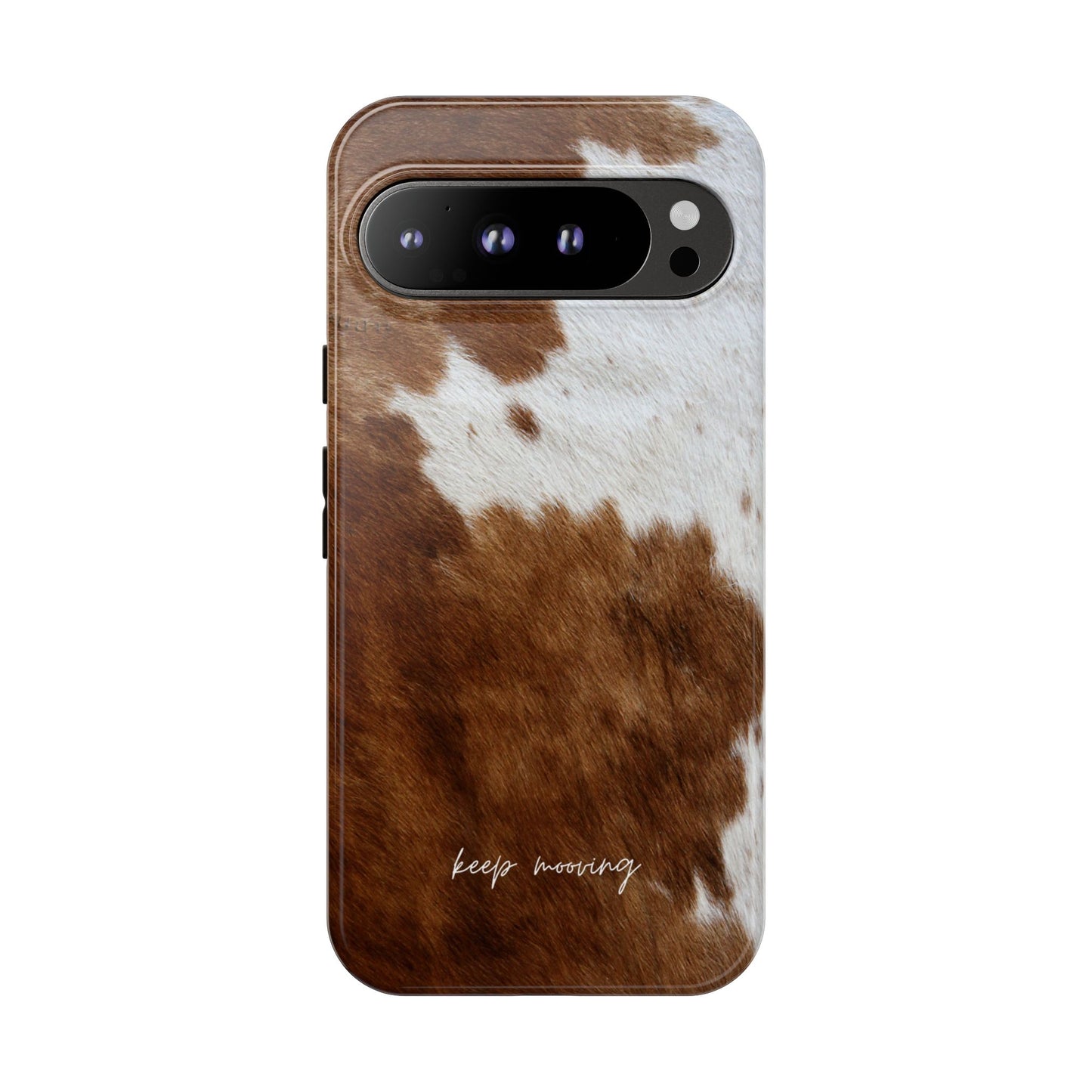 Keep Mooving Cow Print Protective Phone Case