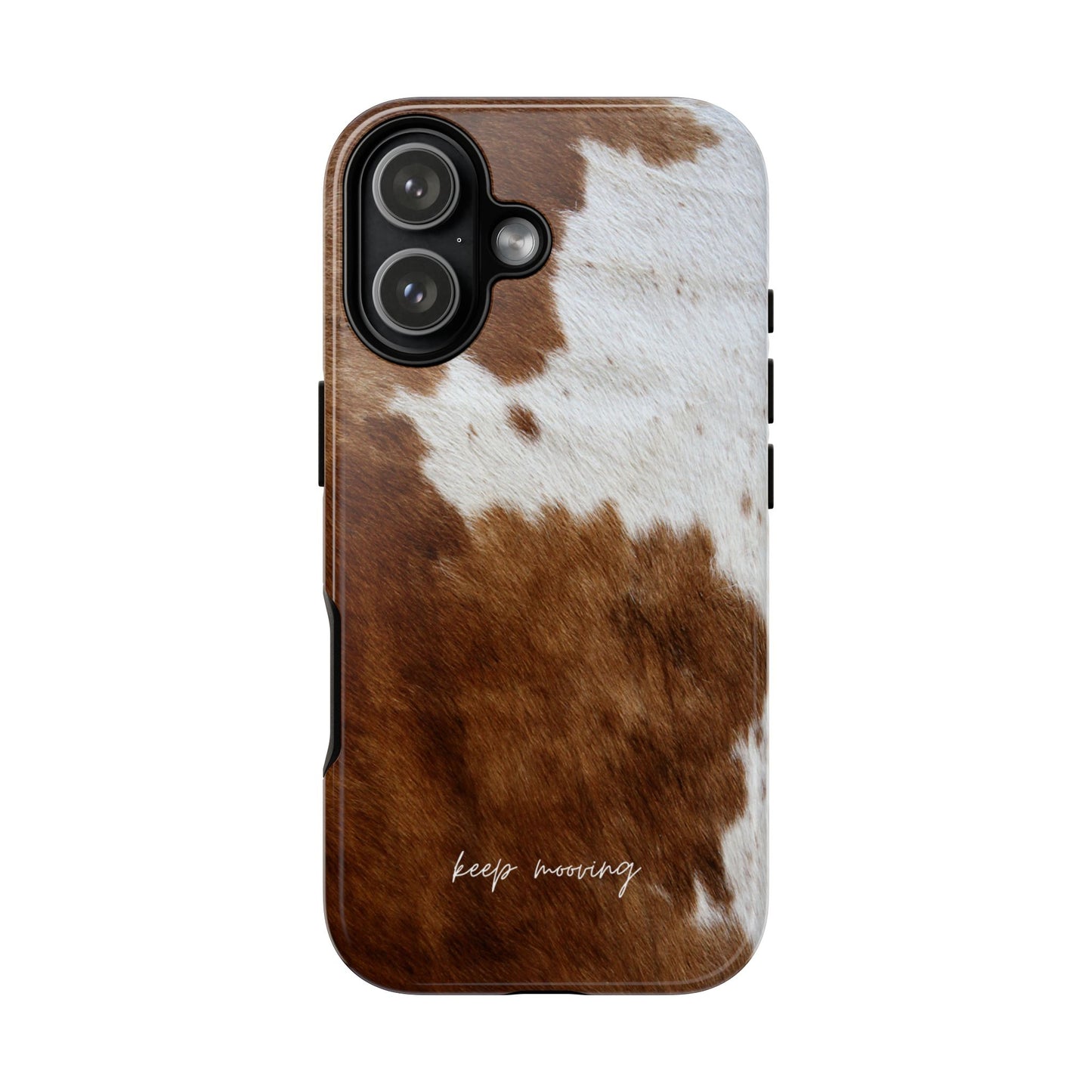 Keep Mooving Cow Print Protective Phone Case
