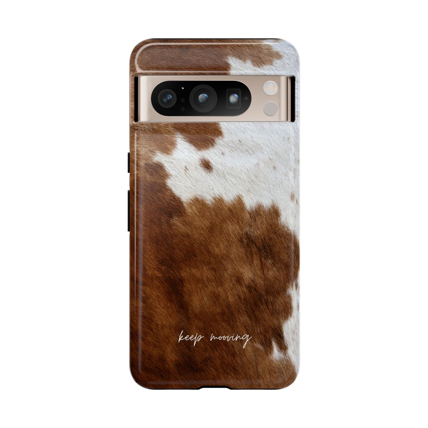 Keep Mooving Cow Print Protective Phone Case