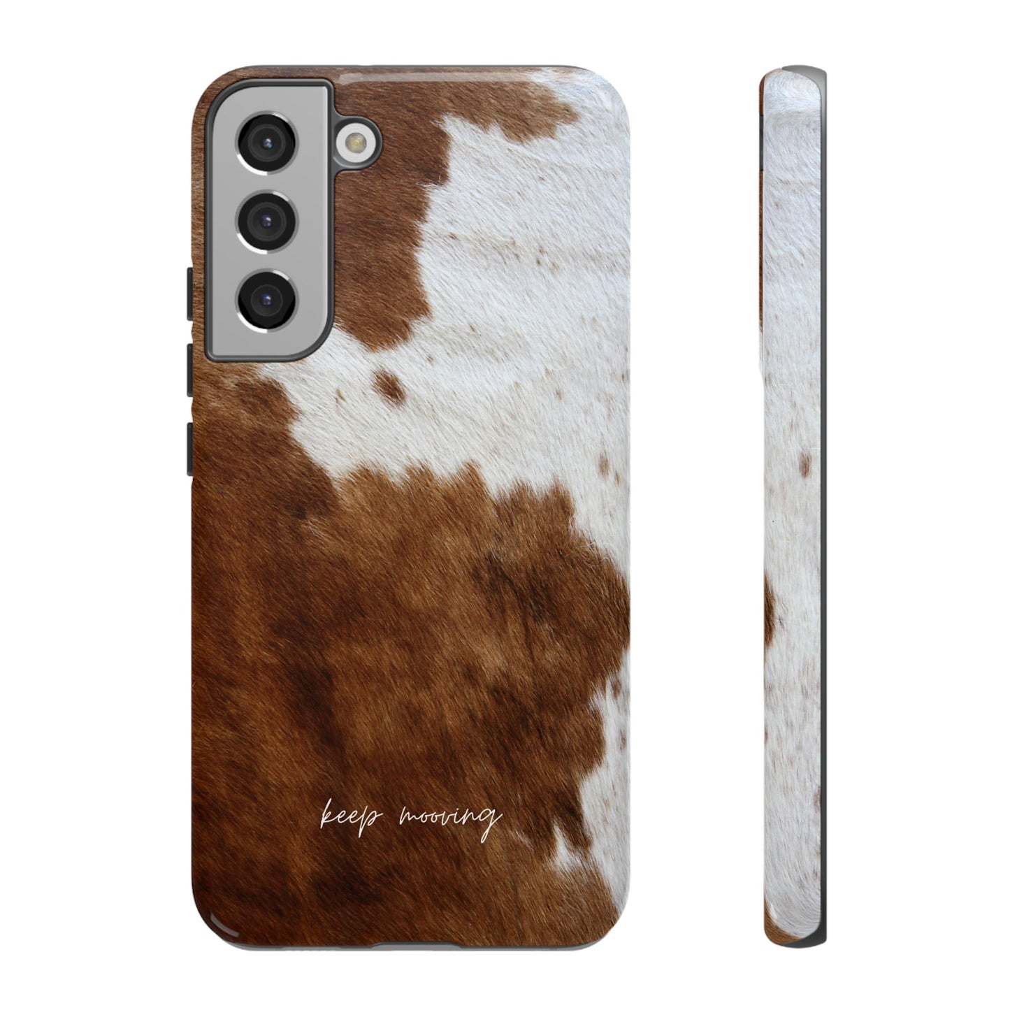 Keep Mooving Cow Print Protective Phone Case