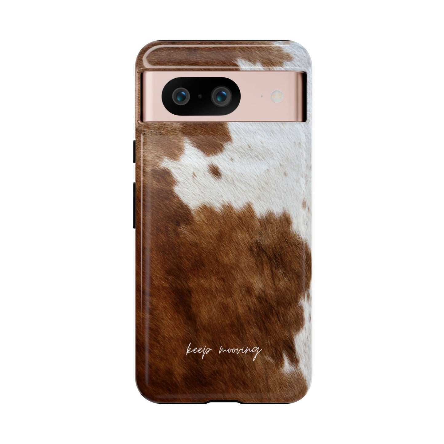 Keep Mooving Cow Print Protective Phone Case