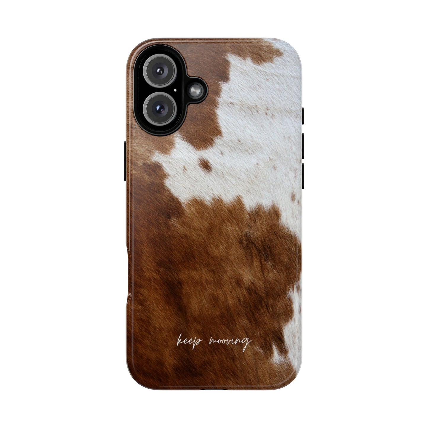 Keep Mooving Cow Print Protective Phone Case