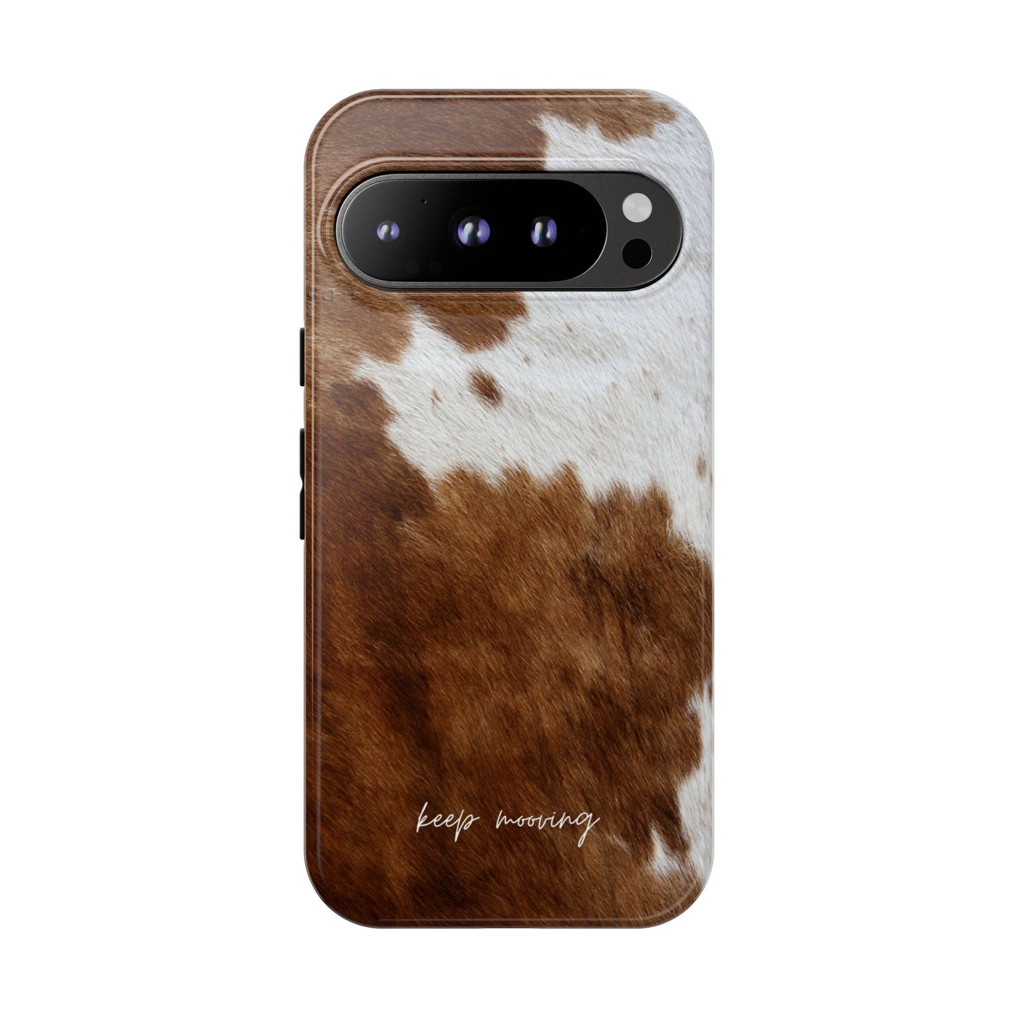 Keep Mooving Cow Print Protective Phone Case