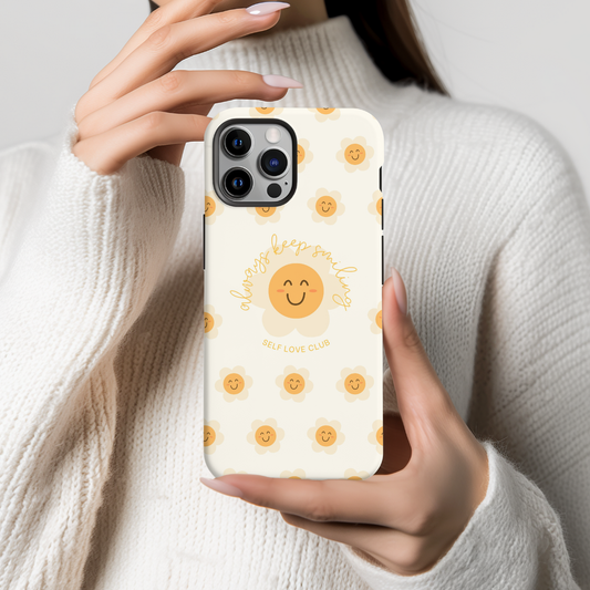 Always Keep Smiling Protective Phone Case
