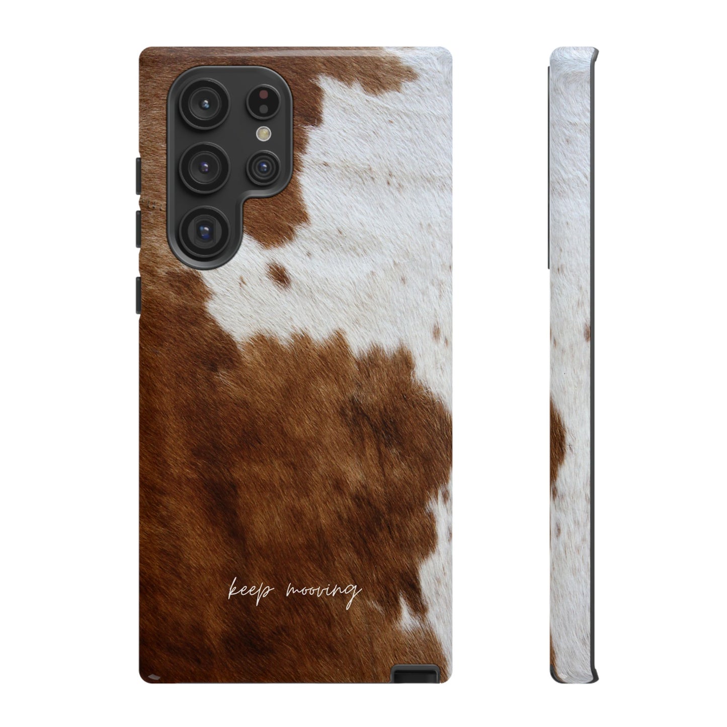 Keep Mooving Cow Print Protective Phone Case