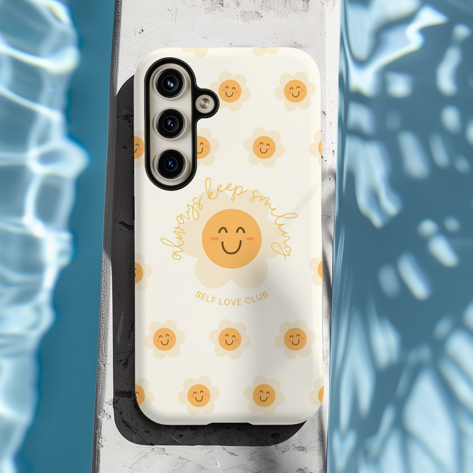 Always Keep Smiling Protective Phone Case