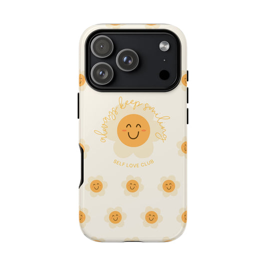 Always Keep Smiling Protective Phone Case