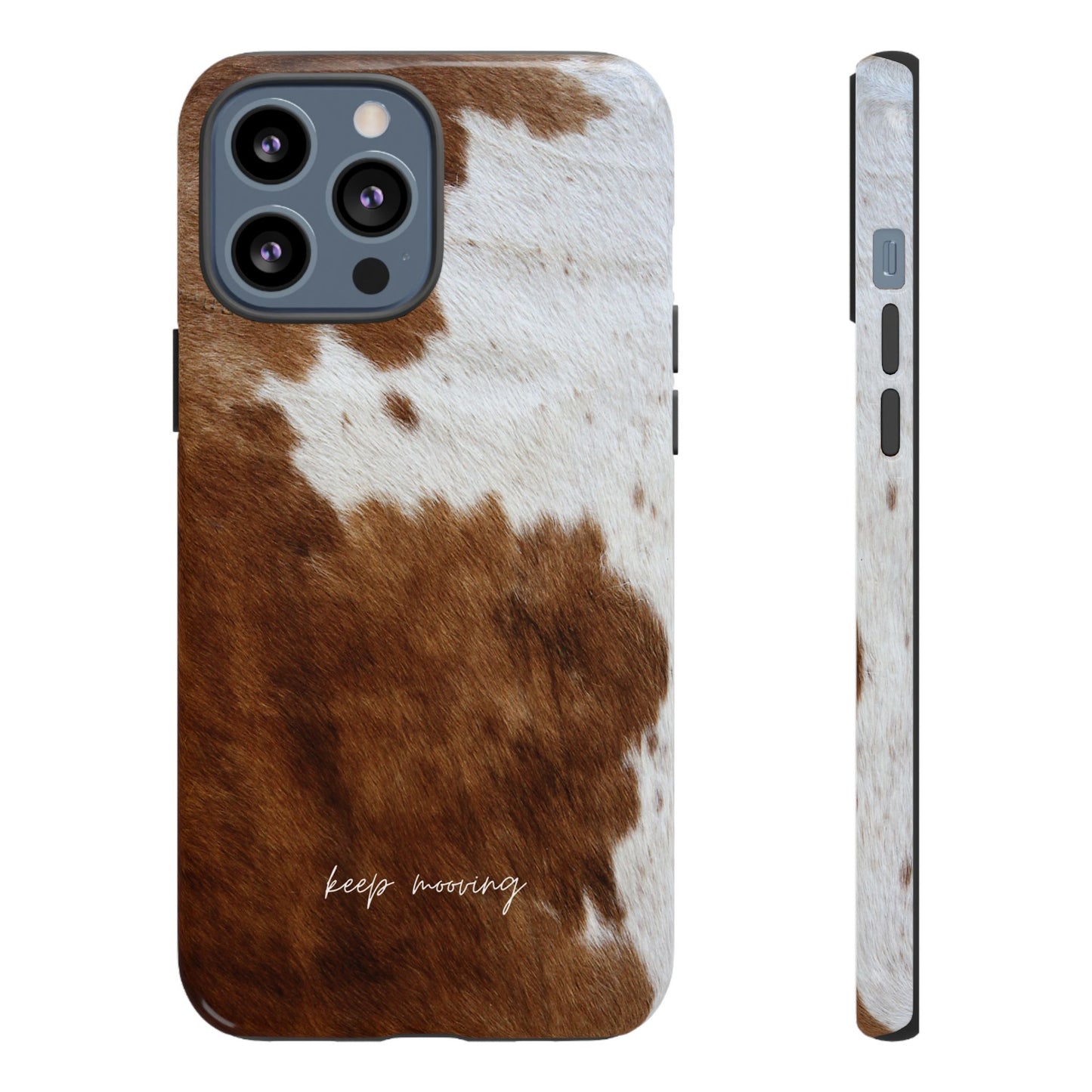 Keep Mooving Cow Print Protective Phone Case