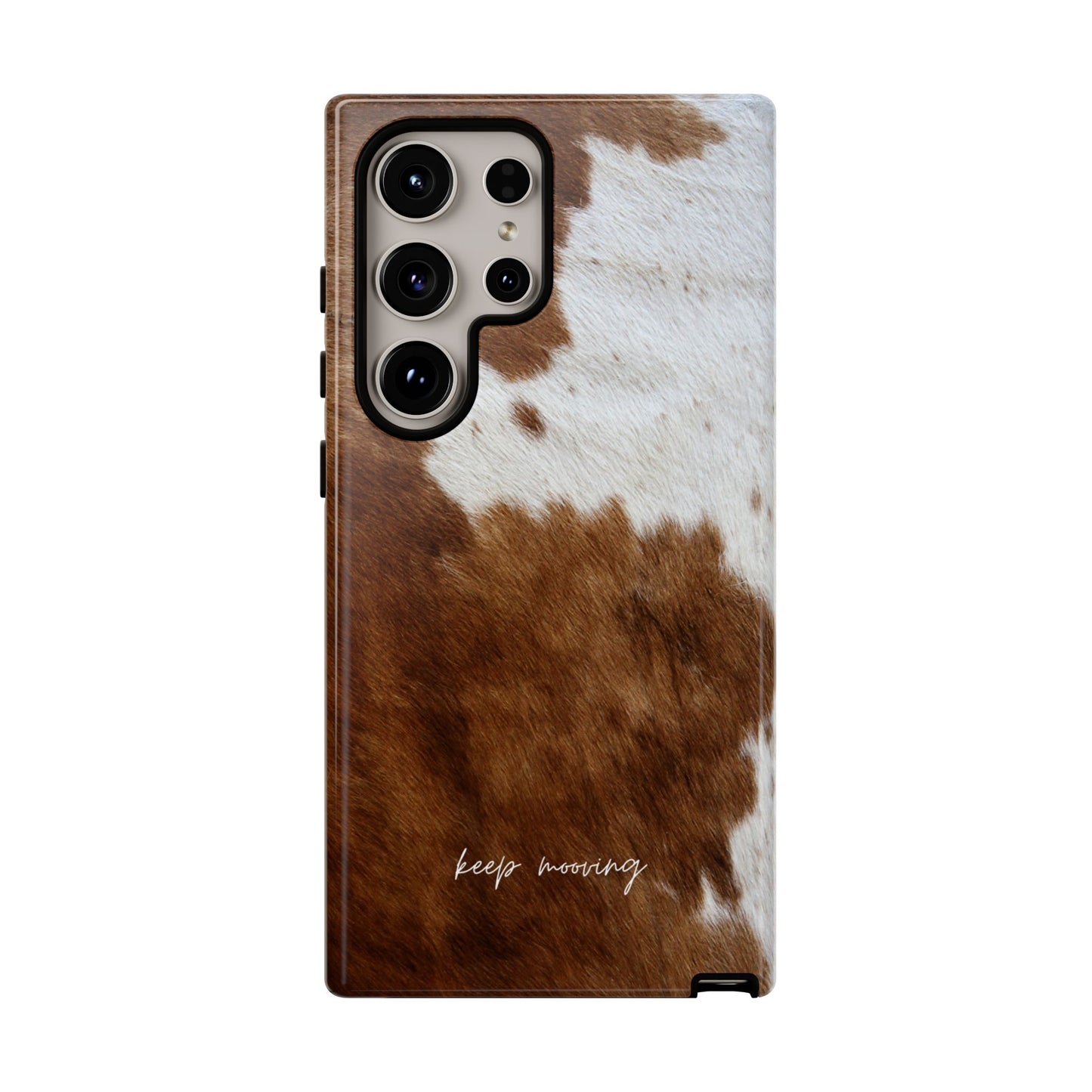 Keep Mooving Cow Print Protective Phone Case