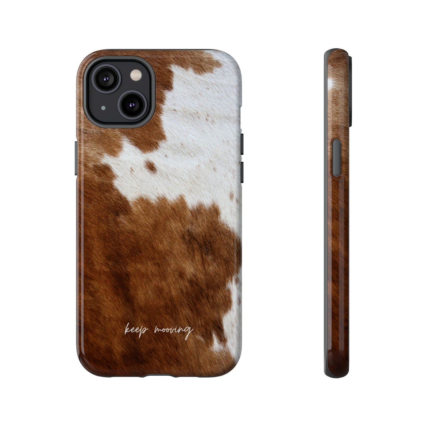 Keep Mooving Cow Print Protective Phone Case