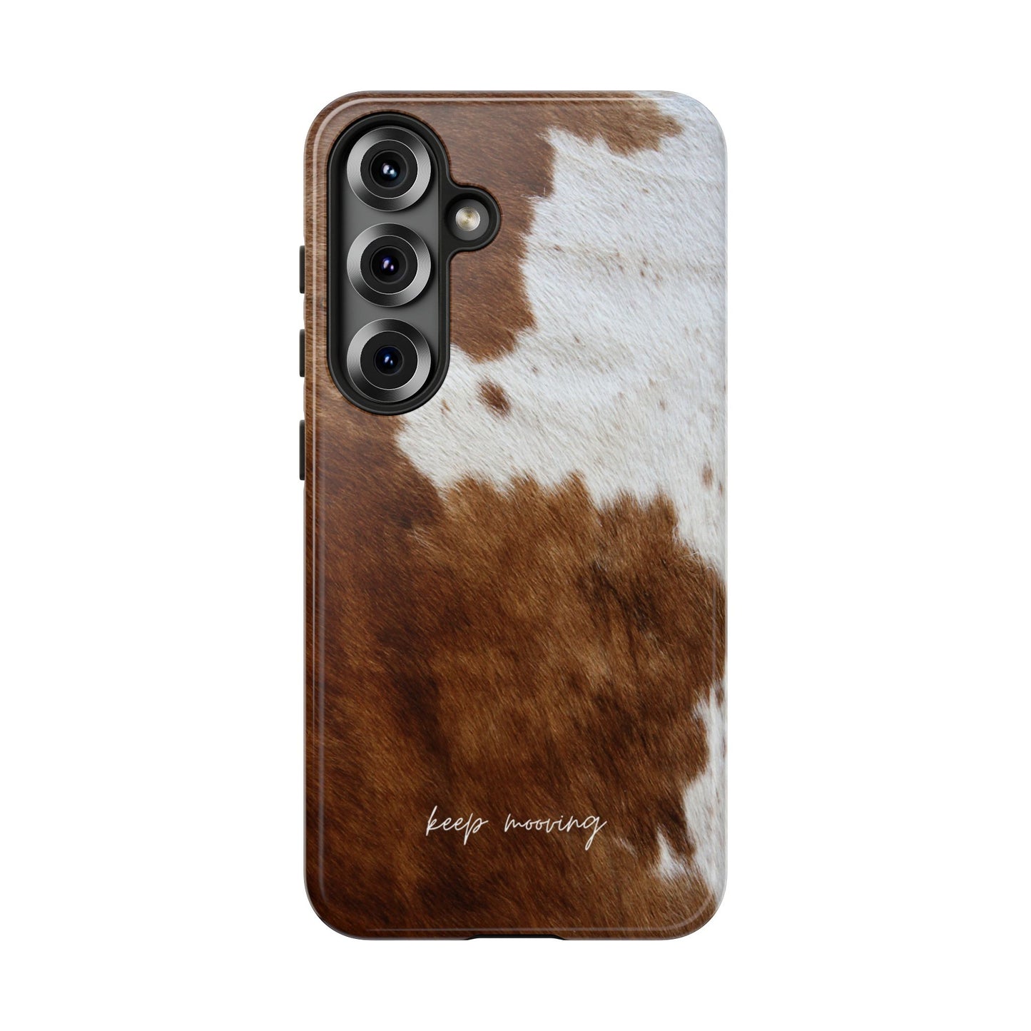 Keep Mooving Cow Print Protective Phone Case