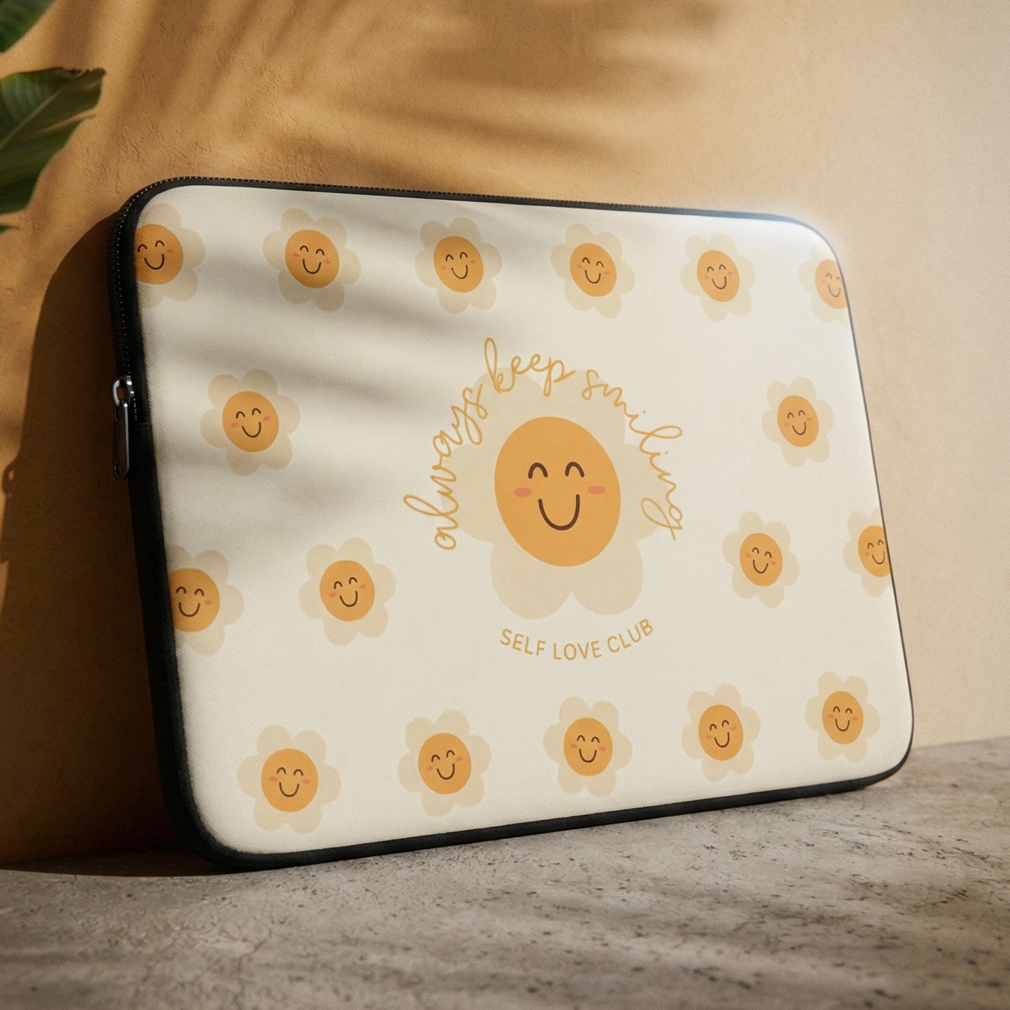 Always Keep Smiling Laptop and Tablet Sleeve