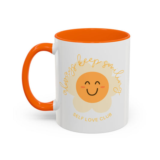 Always Keep Smiling Orange Mug