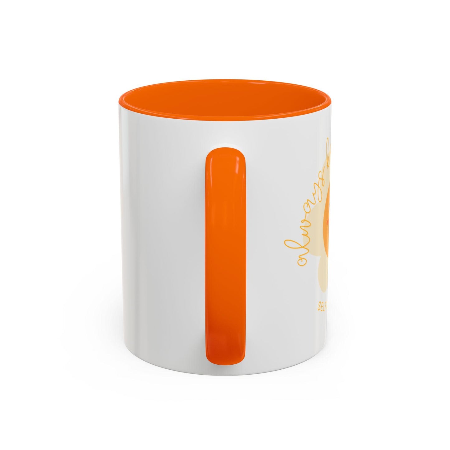 Always Keep Smiling Orange Mug